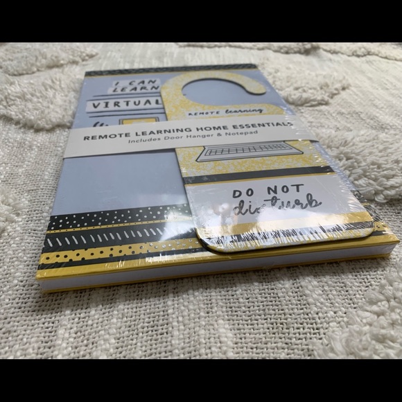 Remote Learning Notebook & DO NOT DISTURB Sign 🤣 - Picture 3 of 9